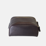 Trousse Élégance Masculine en Cuir - Marron