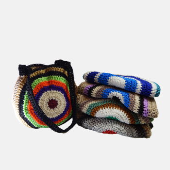 Sacs à Main Ronds en Crochet - Multicolore