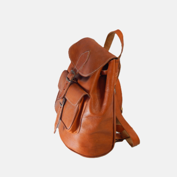 Sac à Dos Cuir Style Vintage – Marron