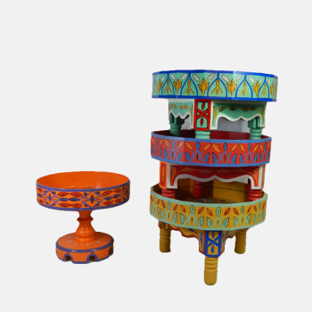 Tables Basses Gigognes en Bois - Multicolor