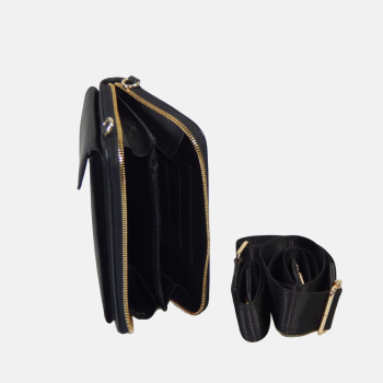 Smart Pochette Noir - Zipper Jaune