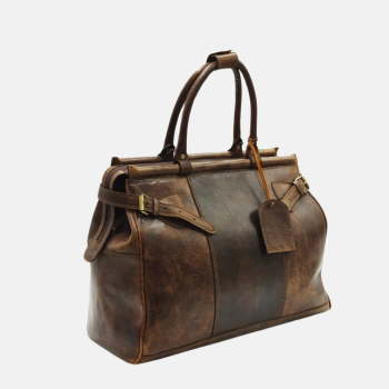 Sac de Voyage en Cuir- Style Vintage