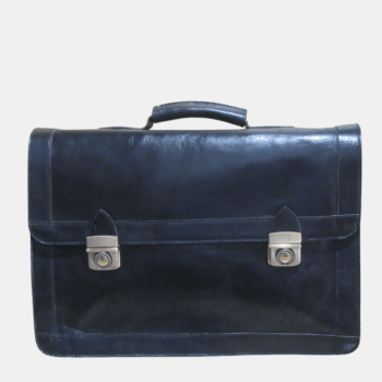 Porte-Documents en Cuir Noir