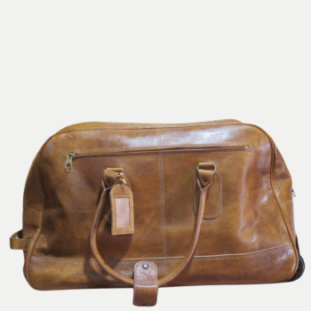 Sac de Voyage Vintage en Cuir Marron