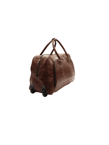 Sac de Voyage Vintage en Cuir Marron
