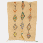 Tapis Berbère Beni Ouarain à losanges colorés